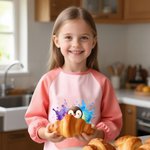 Personalisierte Wasserdichte Tier Motiv Kinderschürze mit Namen Langen Ärmeln Handwerkszubehör Geburtstag Einschulung Geschenk für Jungen Mädchen