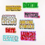 Personalized Cute Notebook Pencil Teacher Elements Letter Whiteboard Magnet with Text Interactive Teaching Tool Back to School Gift for Teachers