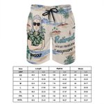 Personalized Retired Not My Problem Anymore Cartoon Character Quick Dry Beach Shorts with Name Funny Retirement Gift for Men Dad Husband