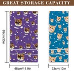 Henkilökohtainen 1-3 kasvot valokuvia Bone tassu sohvan käsinojan säilytyslaukku nimi vuosipäivä Housewarming lahja perheen ystävä