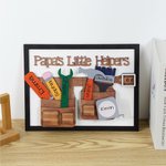 Personalized Tool Belt Design Basswood Table Decoration with Name and Title Birthday Gift for Grandpa Father