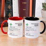 Personalized Funny Prescription Ceramic Mug with Name Birthday Gift for Family Friend