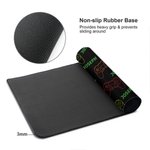 Tapis de souris de grande taille antidérapant avec nom Accessoire de bureau Cadeau d'anniversaire pour étudiants, collègues et amis
