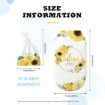 Personalised Watercolor Flower Wreath 100% Cotton Soft Swaddle and Knot Hat Set with Name Baby Photo Props Baby Shower Gift for Newborn