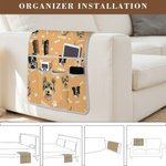 Henkilökohtainen 1-3 kasvot valokuvia Bone tassu sohvan käsinojan säilytyslaukku nimi vuosipäivä Housewarming lahja perheen ystävä