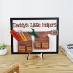 Personalized Tool Belt Design Basswood Table Decoration with Name and Title Birthday Gift for Grandpa Father