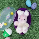 Personalized Gradient Pink Blue Stuffed Bunny Plush Toy with Name and Year Easter Basket Filler Birthday Gift for Kids