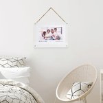 Personalisiertes Fotocollage Puzzle mit Transparenter Acrylplatte und Metallständern Wohndeko Geburtstagsgeschenk für Familie Freunde