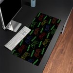 Tapis de souris de grande taille antidérapant avec nom Accessoire de bureau Cadeau d'anniversaire pour étudiants, collègues et amis
