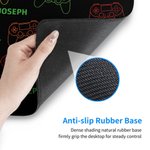 Tapis de souris de grande taille antidérapant avec nom Accessoire de bureau Cadeau d'anniversaire pour étudiants, collègues et amis