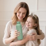 Personalized Balloon Sun Cherry Stainless Steel Insulated Water Bottle with Engraved Name Back to School Birthday Anniversary Gift for Friends Family