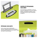 Personalisierte Kofferschutzhülle mit Cartoon Charakter Reise Thema und Namen Reisezubehör Geburtstag Urlaub Geschenk für Paare Freunde