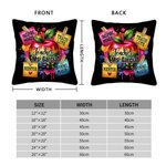 Taie d'oreiller personnalisée sur le thème de l'enseignant Apple Teach Love avec texte Décoration de la maison Cadeau de la journée de l'enseignant