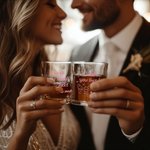 Personalized I Wish You Lived Next to Me Pink House 10 oz Rock Whiskey Glass with Name Old Fashioned Birthday Gift for Friends Liquor Lovers