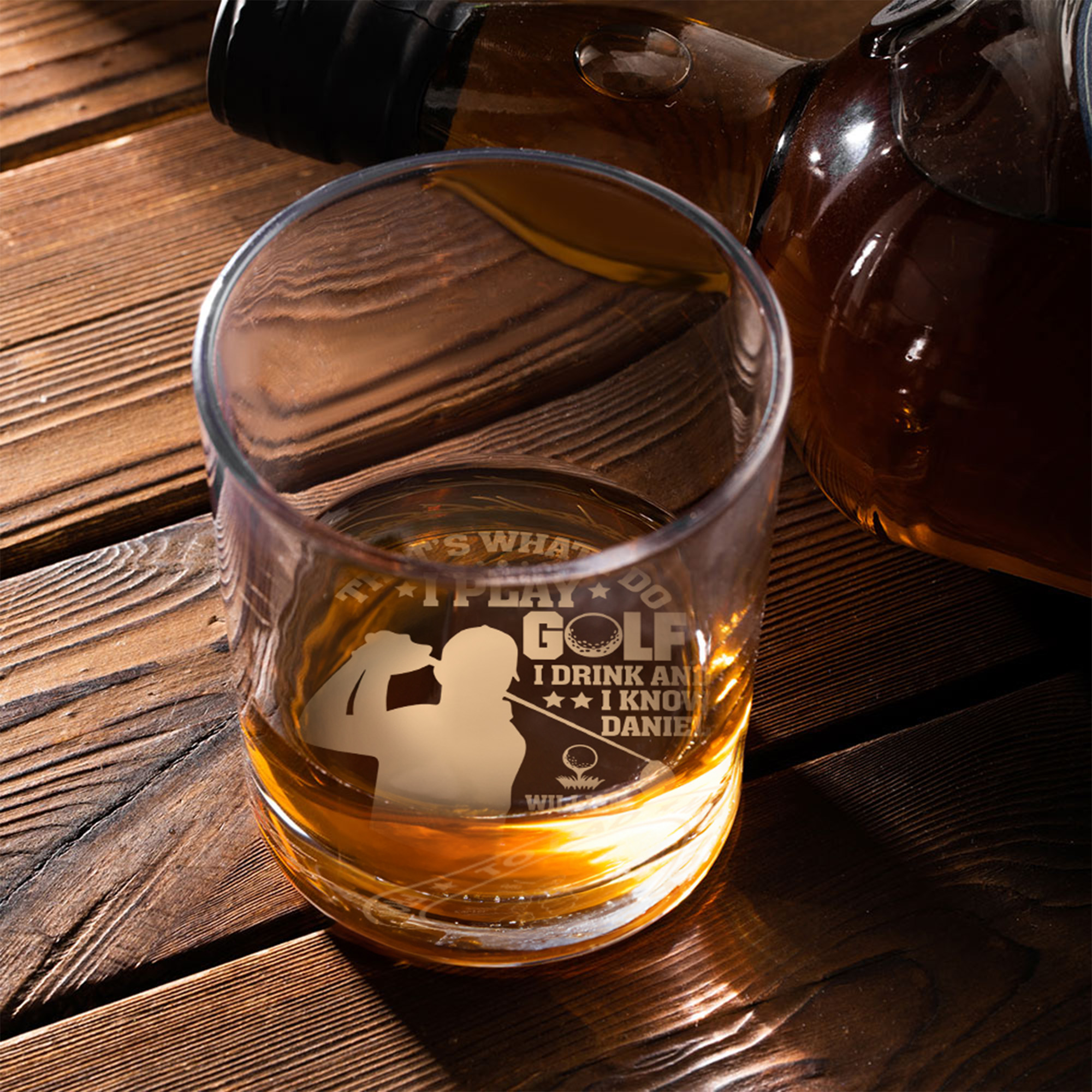 CROWNLY CRYSTAL® GOLD Cadeau Anniversaire Verre À Whisky Annonce