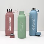 Personalized Balloon Sun Cherry Stainless Steel Insulated Water Bottle with Engraved Name Back to School Birthday Anniversary Gift for Friends Family