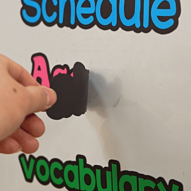 Personalisierte Multicolor Text Whiteboard Magnetic Label Klassenzimmer Interaktive Lehrmittel Teacher's Day zurück zu Schule Geschenk für Lehrer