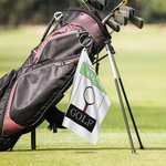 Personalized Classic Quick Dry Waffle Sports Golf Towel with Name and Carabiner Clip Golf Accessory Birthday Gift for Golf Player