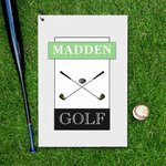 Personalized Classic Quick Dry Waffle Sports Golf Towel with Name and Carabiner Clip Golf Accessory Birthday Gift for Golf Player