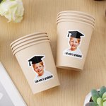 Personalised Graduation Cap Photo Waterproof Confetti Stickers with Text Graduation Party Decoration Favors for Graduates