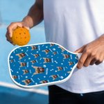 Henkilökohtainen Bones Paw Prints 1-3 Face Valokuvat Pickleball Mela nimi Kilpailupäivä Syntymäpäivä Lahja Pickleball Pelaajat Pet Lover
