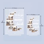 Personalised We Love You To The Moon And Back Acrylic Plaque Ornament with 12 Photos Home Decor Heartwarming Meaningful Gift for Family