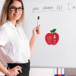 Personalised Apple Puzzle Shape Cartoon Character Fridge Magnet with Text Back to School Birthday Teacher's Day Appreciation Gift for Teachers