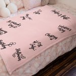 Personalized Baby's First Year of Celebration Holiday Soft Throw Blanket with Name Photo Props Birthday Baby Shower Gift for Newborn