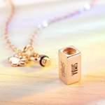 Collar con urna personalizada para cenizas de mascota con texto grabado joyería de cremación regalo conmemorativo para amantes de mascotas
