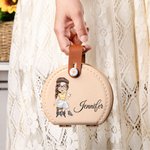 Personalized Cartoon Sewing Character Portable Sewing Kit Set Storage Box with Name Stitching Tools Supplies Birthday Gift for Tailor Sewing Lover