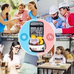 Personalizzato Animal Rainbow Cartoon Kid Character Borsa da pranzo isolata portatile con nome e tasca in rete Regalo di compleanno per bambini e bambine per la scuola