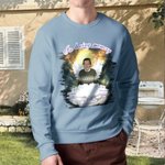 Personlig In Loving Memory Wings Photo Memorial T-skjorte Sweatshirt med navn og dato Begravelse Sympatigave for tap av en elsket