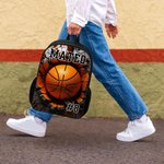 Gepersonaliseerde Voetbal Baseball Ball Sport Rugzak Lunch Tas Pencil Case Set met Naam Travel Daliy Gebruik Terug naar School Gift voor Jongens Meisjes