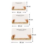 Personalisiertes Poster Gemälde im Rinderfamilie-Design Erhältlich mit oder ohne Rahmen mit Namen Wohndeko Muttertag Vatertag Geschenk für Mama Papa