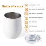 Bicchiere da 355ml personalizzato con nome fiore di nascita e personaggio in stile cartone animato regalo di compleanno matrimonio o festa per donne