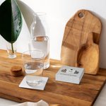 Personalized Fall Sweet Fall Pumpkin Square Ceramic Coasters with Text Set of 2 Autumn Home Decor Thanksgiving Party Gift for Friends Family