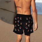 Personalized Property of XX Face Photo Men's Swim Trunks with Name and Mesh Brief Birthday Anniversary Gift for Husband Boyfriend