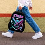 Personalised Cool Ice Cream Dripping Baseball Backpack Lunch Bag Pencil Case Set with Name Set of 3 Back to School Birthday Game Day Gift for Students