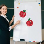 Personalised Apple Puzzle Shape Cartoon Character Fridge Magnet with Text Back to School Birthday Teacher's Day Appreciation Gift for Teachers