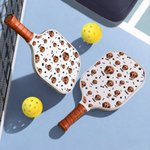 Henkilökohtainen Bones Paw Prints 1-3 Face Valokuvat Pickleball Mela nimi Kilpailupäivä Syntymäpäivä Lahja Pickleball Pelaajat Pet Lover