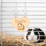 Gepersonaliseerde schattige cavia houten plaquette met naam huisdier benodigdheden vakantie verjaardagscadeau voor dierenliefhebbers