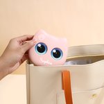 Personalized Cute Big Eyed Cat Name 6 Pcs Makeup Brushes Set with Box and Mirror Wedding Bachelorette Party Travel Birthday Gift for Women Pet Lovers