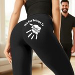 Personalised This Ass Belongs To Palm Stretch Leggings Yoga Pants with Name Daily Sports Accessories Birthday Anniversary Gift for Girlfriend Wife