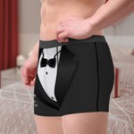 Caleçon homme avec nom et date Cadeau d'anniversaire de mariage pour les garçons d'honneur