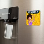 Personalized We Can Cook It Funny Face Photo Acrylic Fridge Magnet with Name Home Decor  Birthday Gift for Cooking Enthusiasts