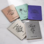 Portacarte in pelle personalizzato Look Unto Christ LDS Temple Recommend con citazioni Regalo di Natale per giovani Santi degli Ultimi Giorni