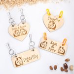 Gepersonaliseerde schattige cavia houten plaquette met naam huisdier benodigdheden vakantie verjaardagscadeau voor dierenliefhebbers
