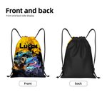 Personalised 3D Cartoon Dinosaur Fantasy Unicorn Portable Drawstring Backpack Bag with Name Daily Use Travel Accessories Birthday Gift for Kids