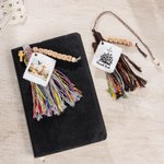 Personalized Boho NFC Daily Bible Verse Prayer Tassel with Text and Beads Cross Bible Study Accessory Baptism Christian Gift for Family Friends