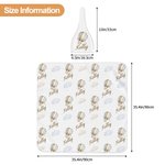 Personalised Airplane Hot Air Balloon Cloud Swaddle Blanket and Knot Hat Set with Name Birthday Baby Shower Gift for Newborns Babies